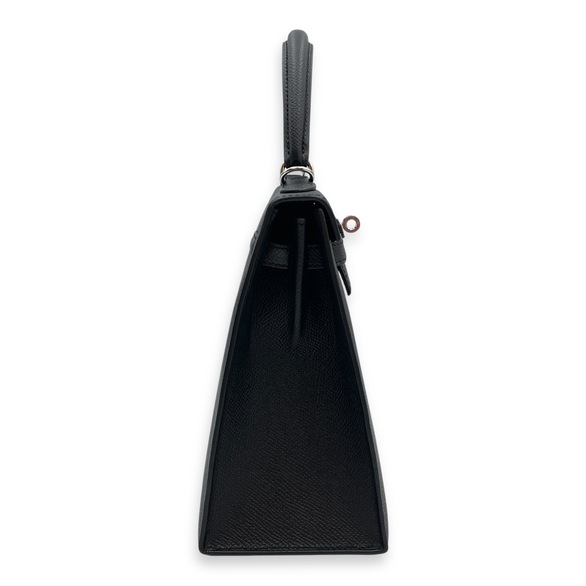 Sellier Kelly 25 Black in Epsom, Palladium hardware
