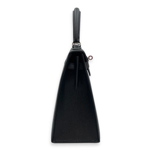 Sellier Kelly 25 Black in Epsom, Palladium hardware