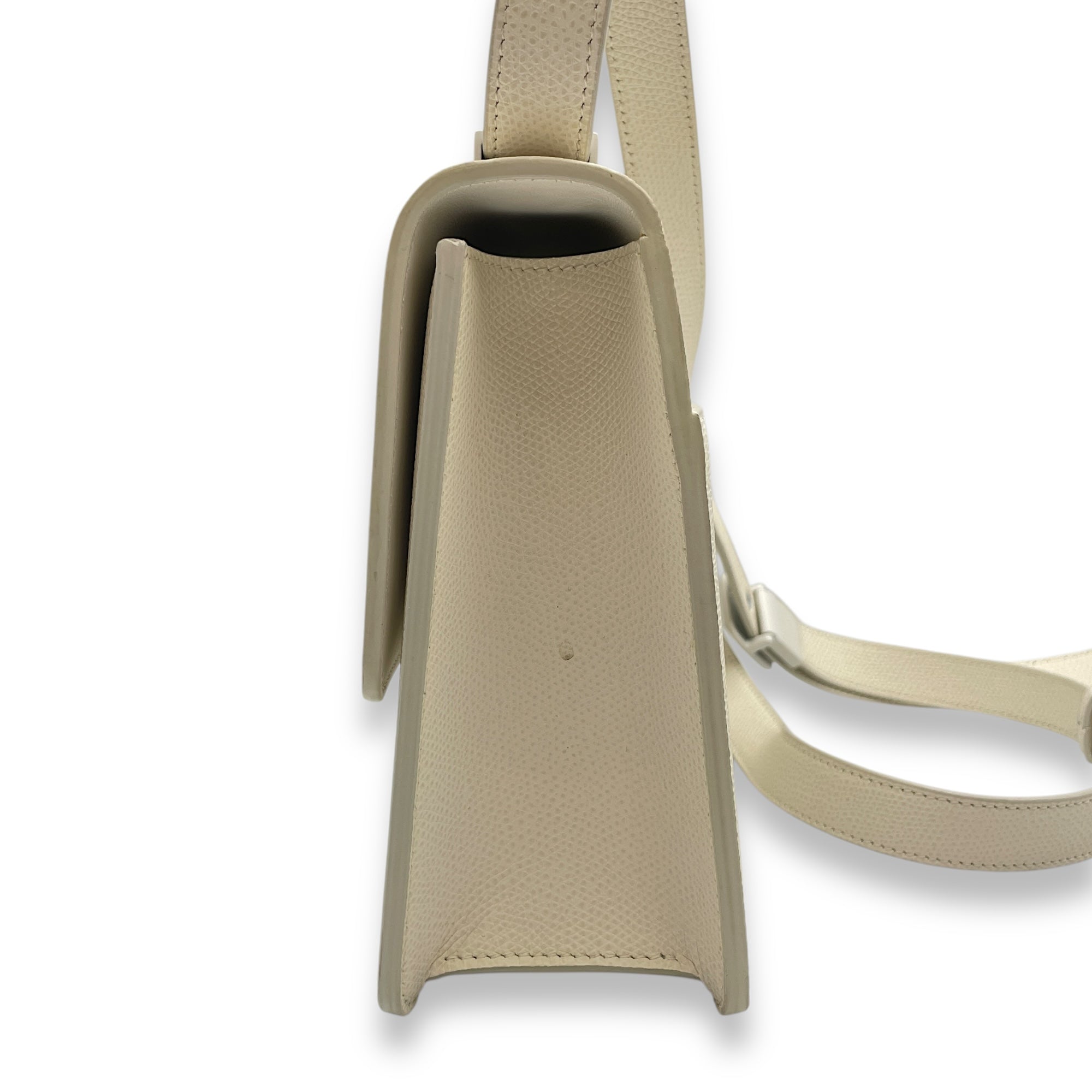 Montaigne 30 White Shoulder Bag , Ultra Matte hardware