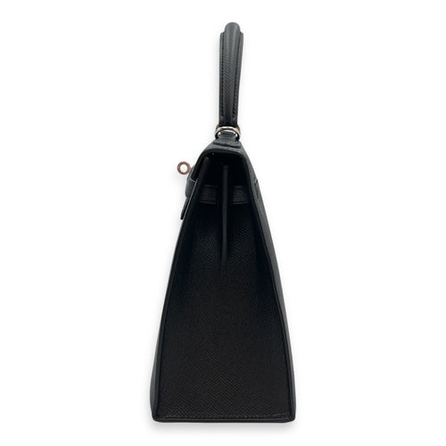 Sellier Kelly 25 Black in Epsom, Palladium hardware