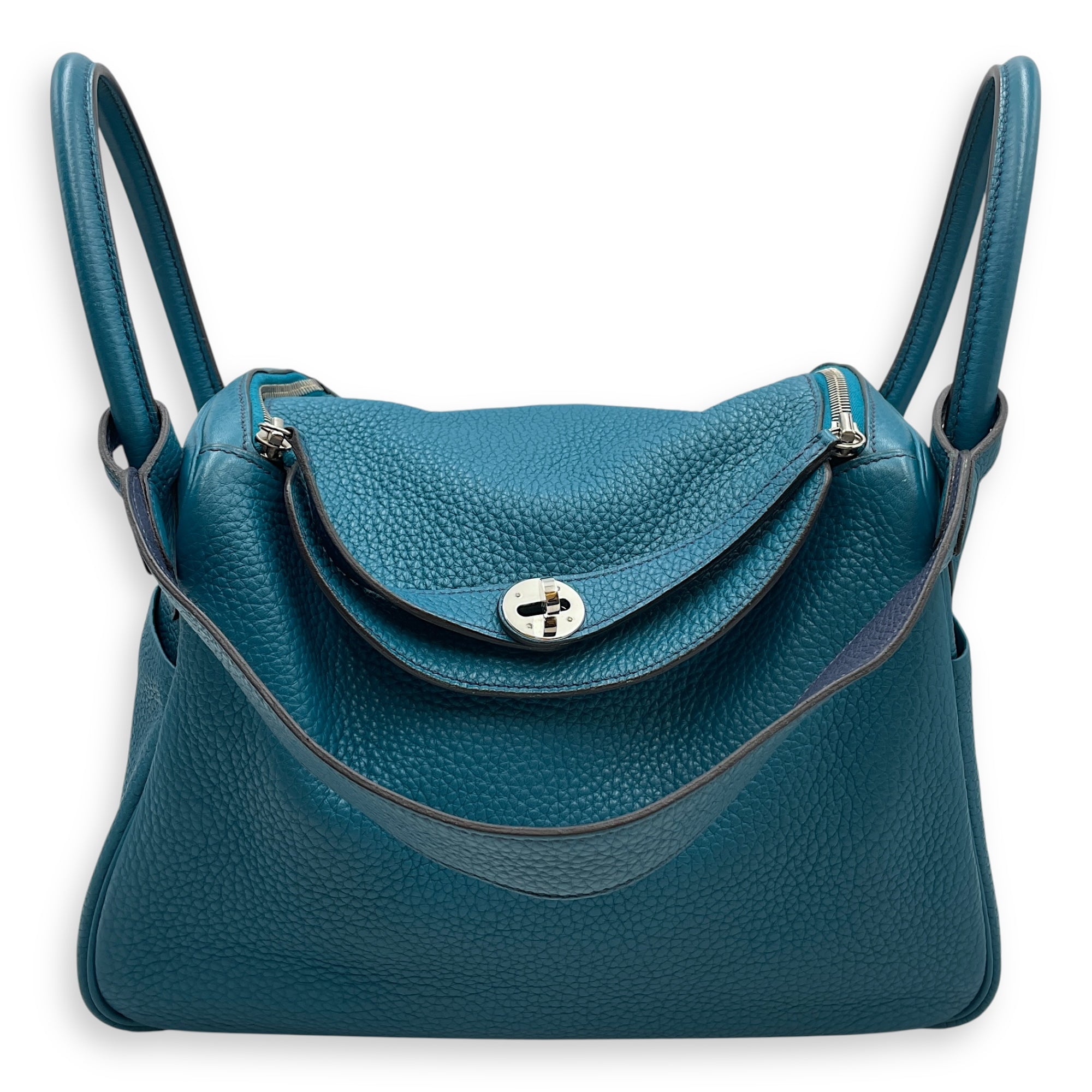 Eclat Lindy 34 Blue Izmir/Blue Sapphire in Clemence, Palladium hardware