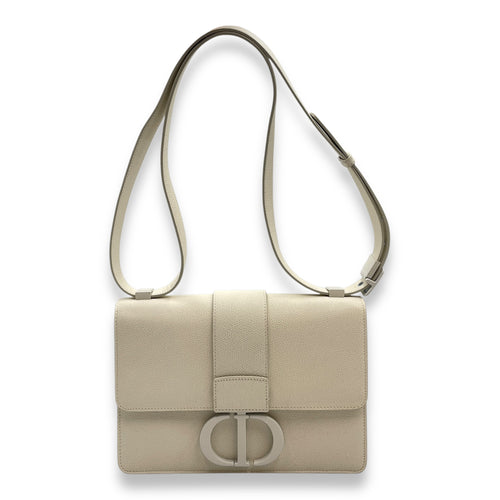 Montaigne 30 White Shoulder Bag , Ultra Matte hardware