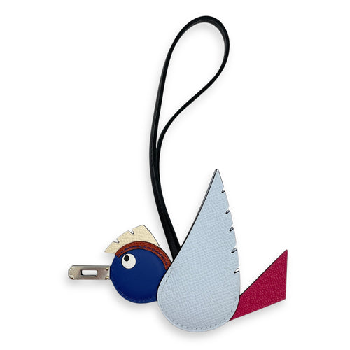 Birdy Blue Brume/Rose Mexico/Blu Roy/Cuivre Charm in Epsom, Palladium hardware