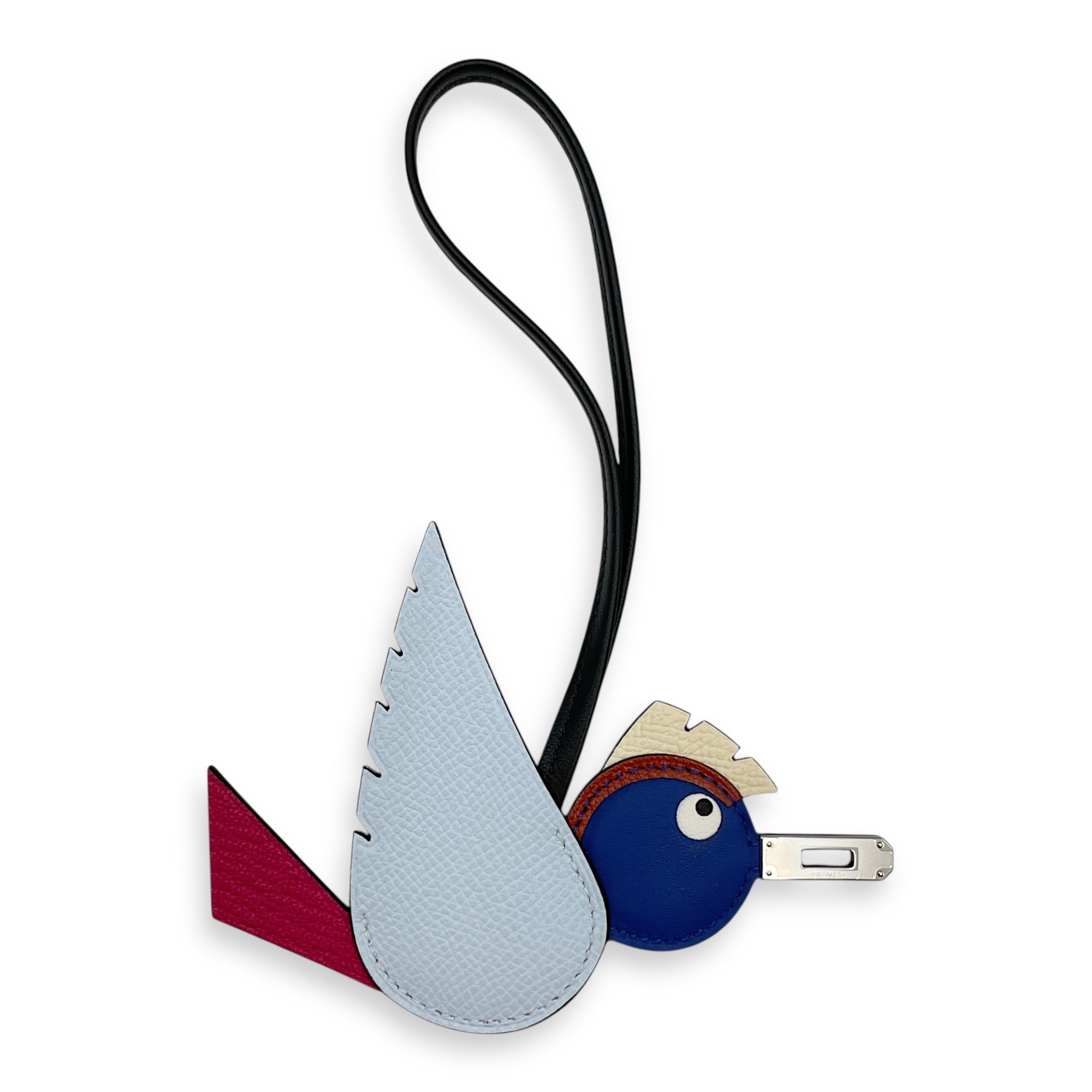 Birdy Blue Brume/Rose Mexico/Blu Roy/Cuivre Charm in Epsom, Palladium hardware