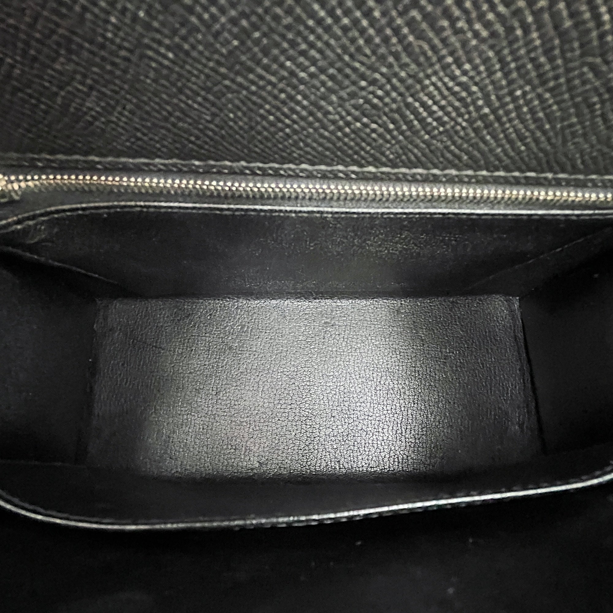 Sellier Kelly 25 Black in Epsom, Palladium hardware