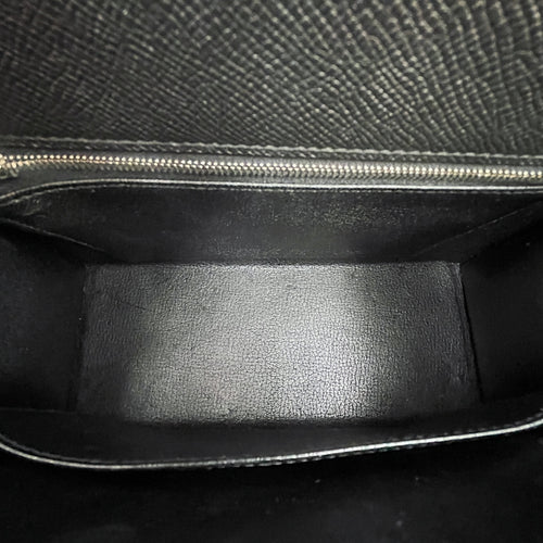 Sellier Kelly 25 Black in Epsom, Palladium hardware