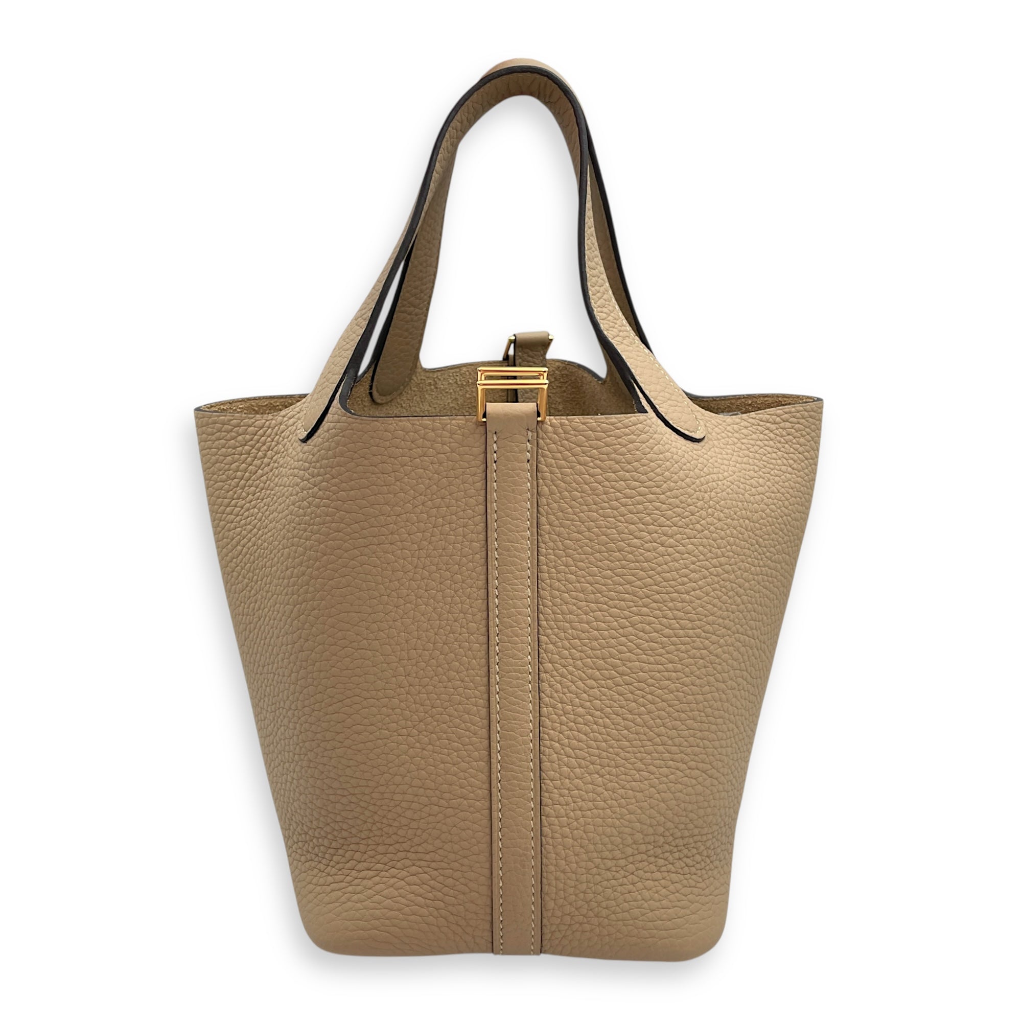Picotin 18 Trench in Clemence, Gold hardware