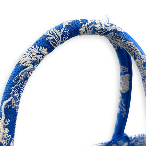 Dior Medium Blue Book Tote in Canvas