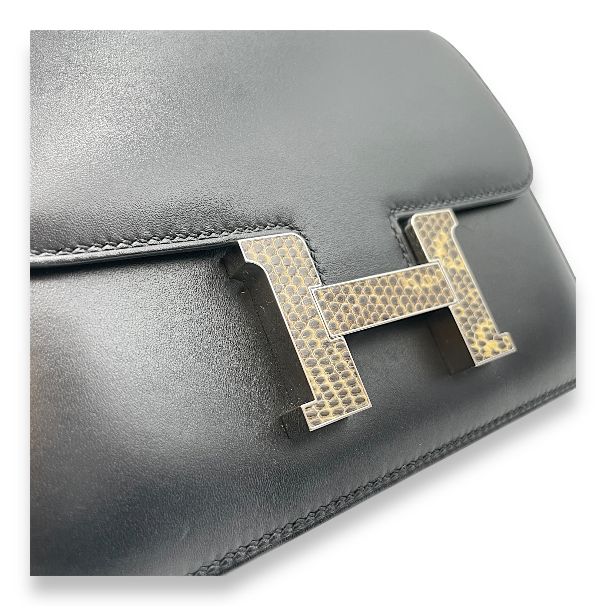 Constance 18 Black/Ombre in Monsieur/Lizard, Palladium hardware