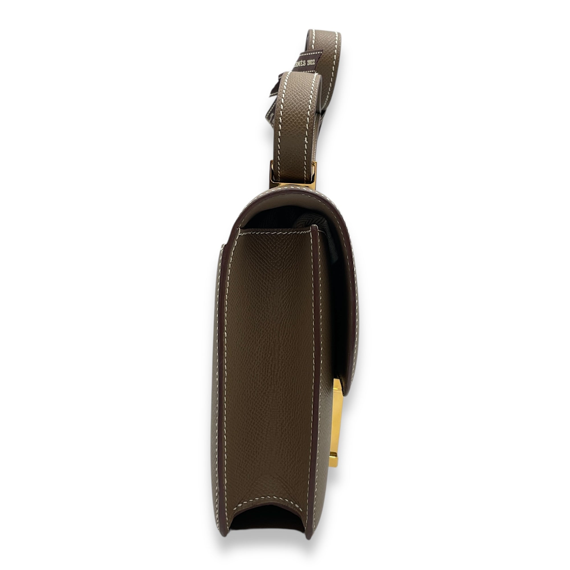 Constance 1 24 Etoupe in Epsom, Gold hardware