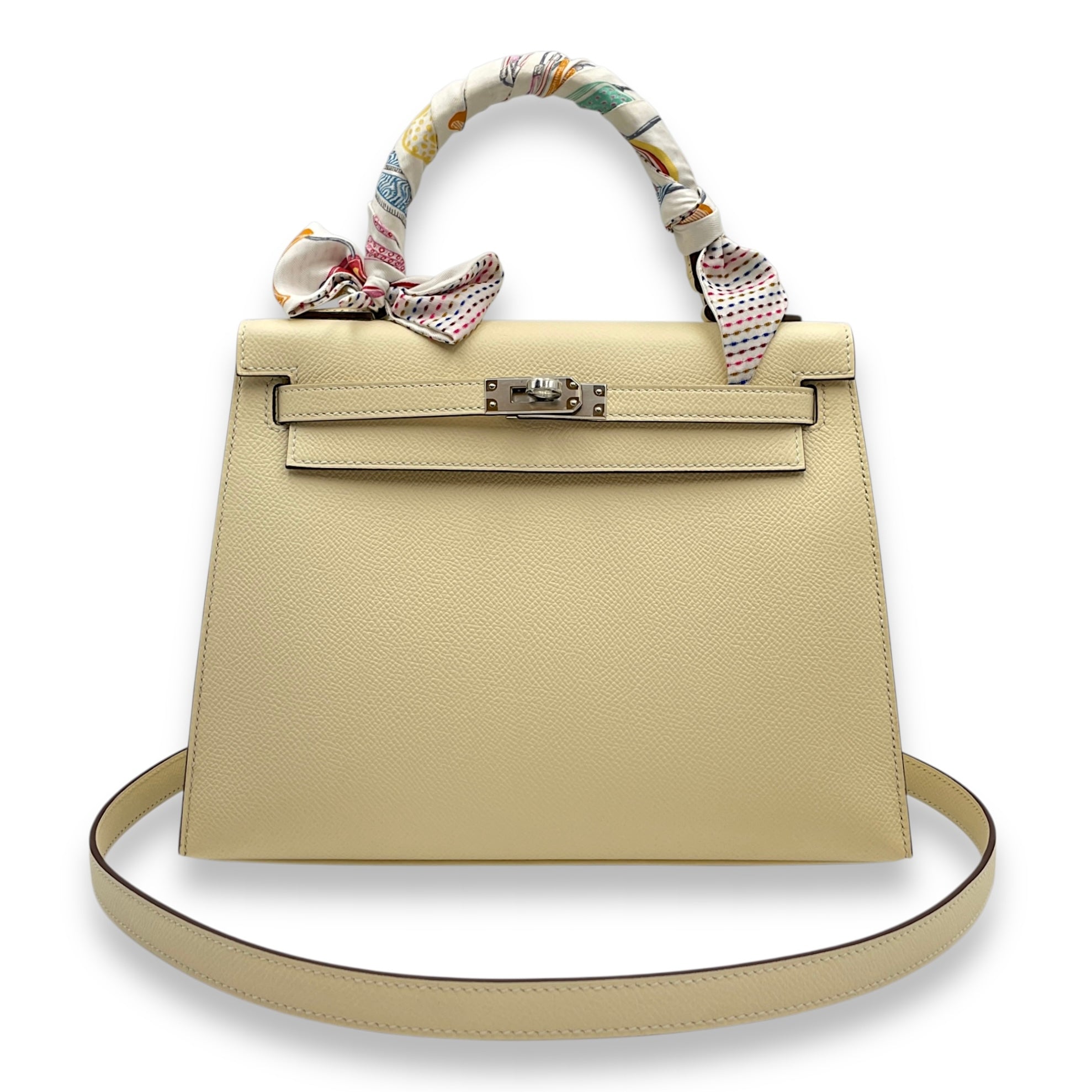 Sellier Kelly 25 Nata in Epsom, Palladium hardware