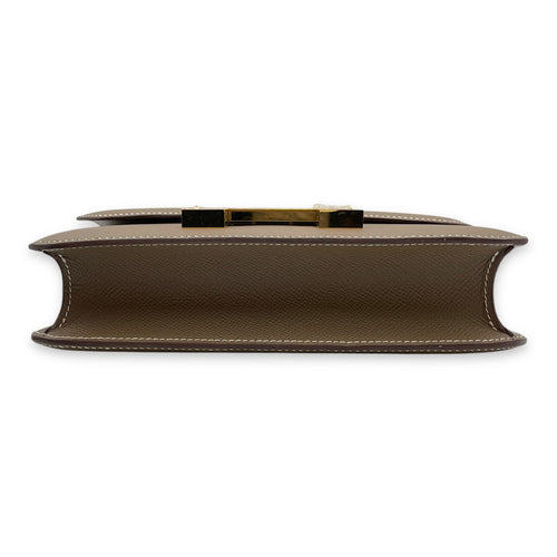 Constance 1 24 Etoupe in Epsom, Gold hardware