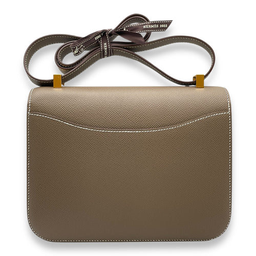 Constance 1 24 Etoupe in Epsom, Gold hardware