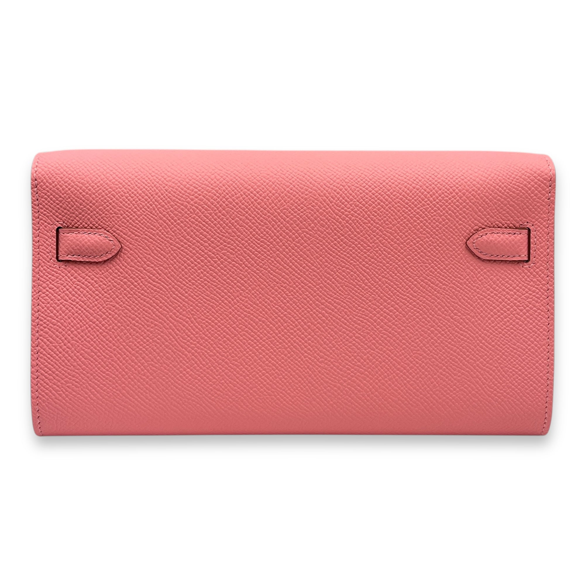 Kelly To Go Rose Confetti Crossbody Bag in Epsom, Palladium hardware