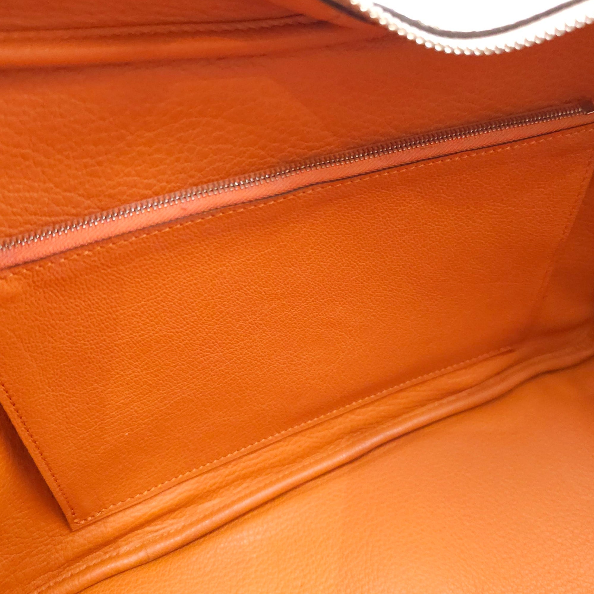 Paris Beige Top Handle Bag in Calfskin, Silver hardware