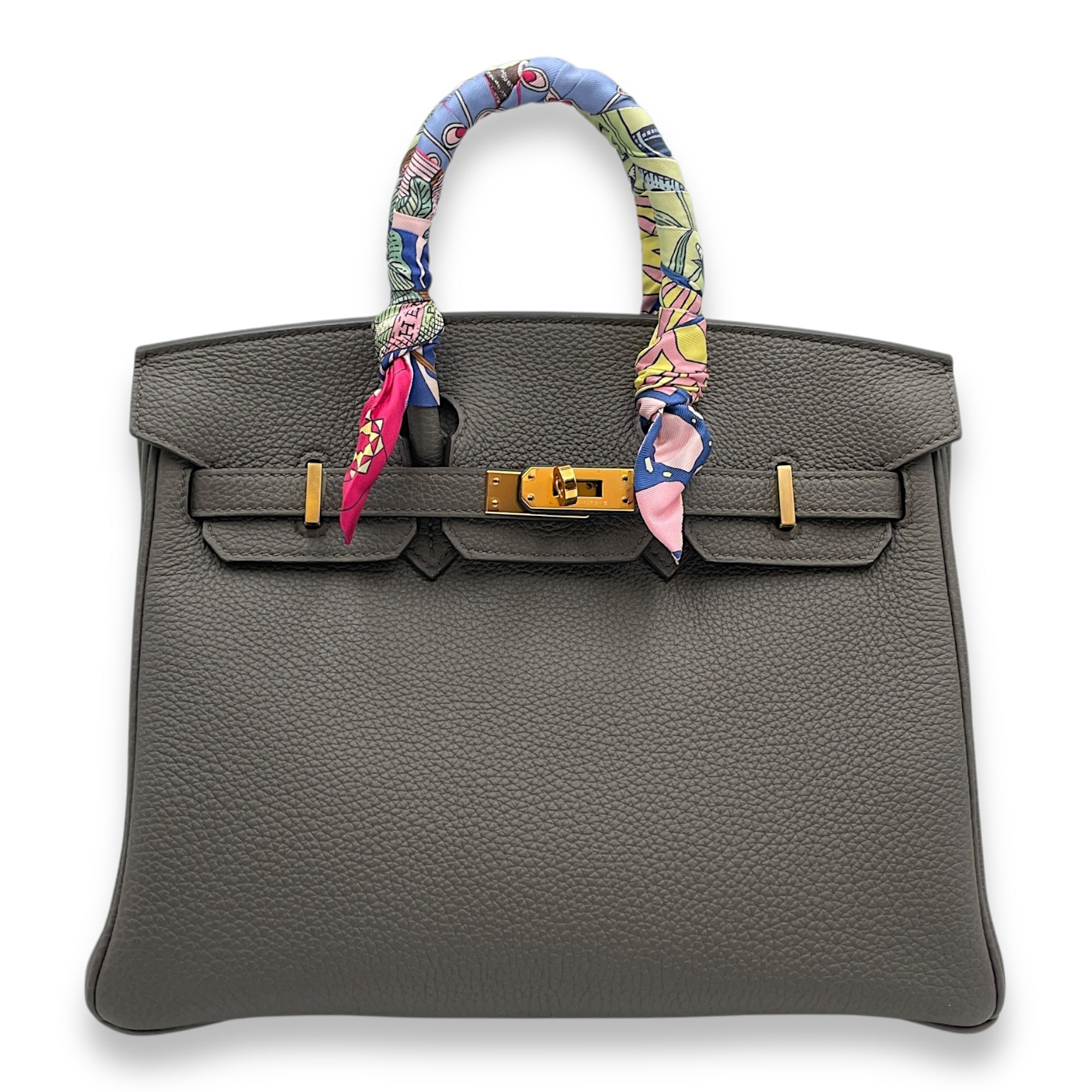 Birkin 25 Etain in Togo, Rose Gold hardware