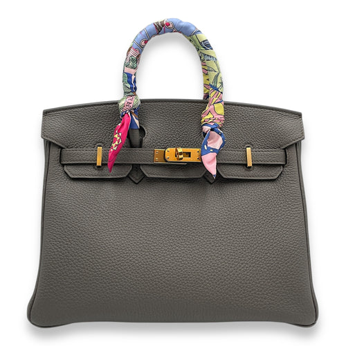 Birkin 25 Etain in Togo, Rose Gold hardware