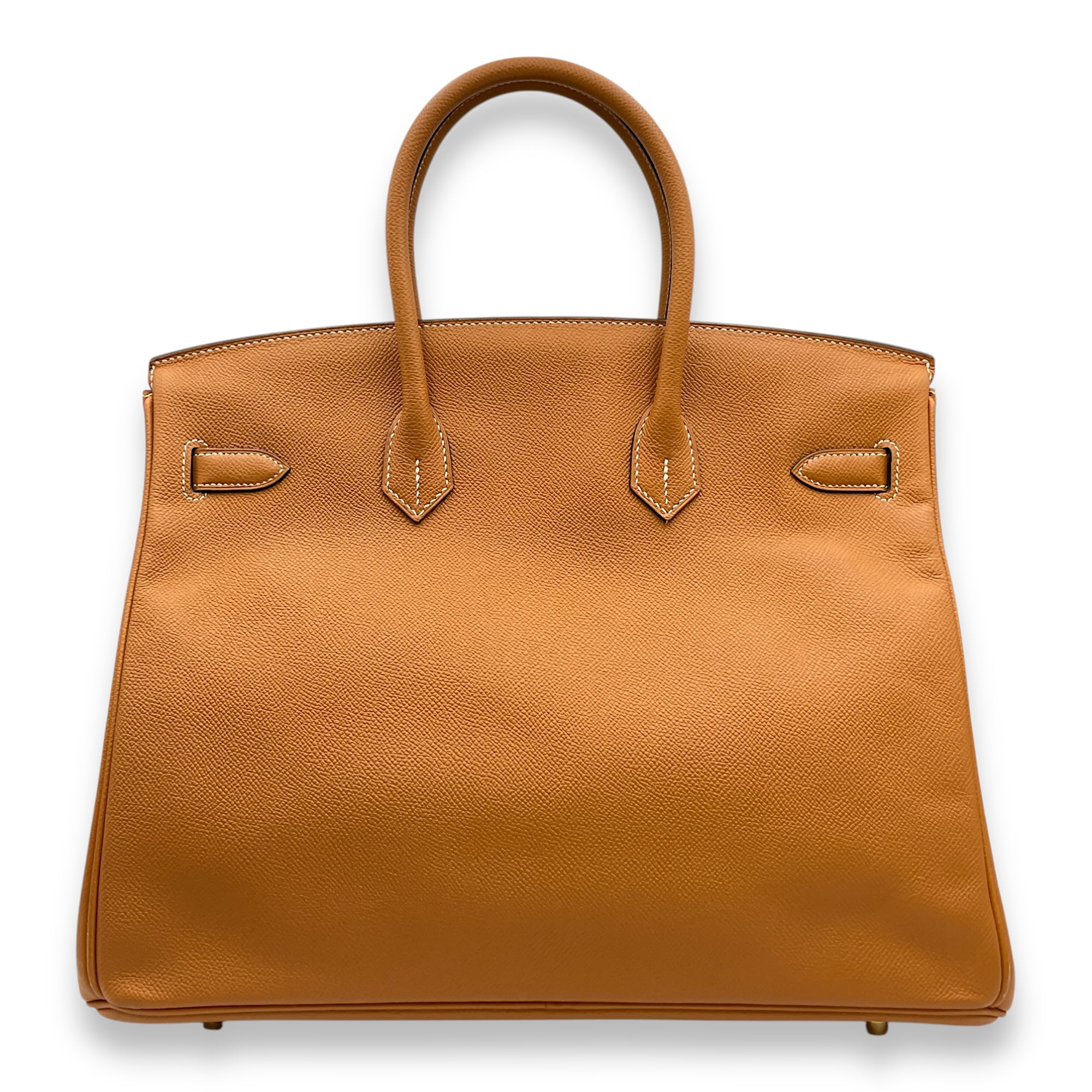 Birkin 35 Toffee in Epsom, Gold hardware