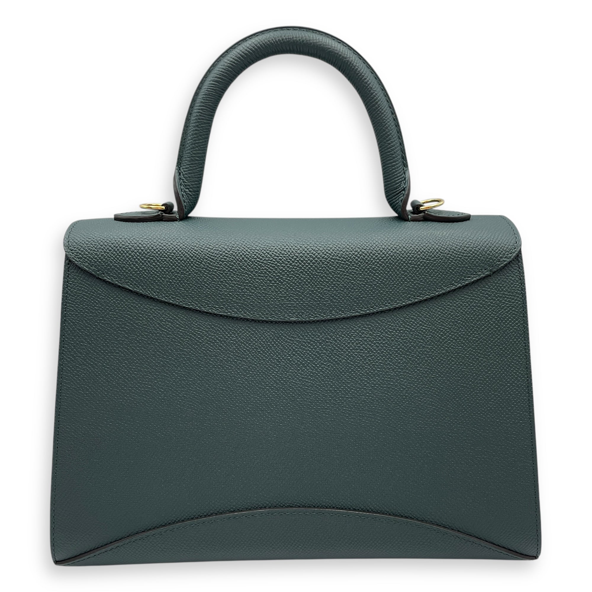 Gabrielle PM Green Crossbody Bag in Calfskin, Gold hardware