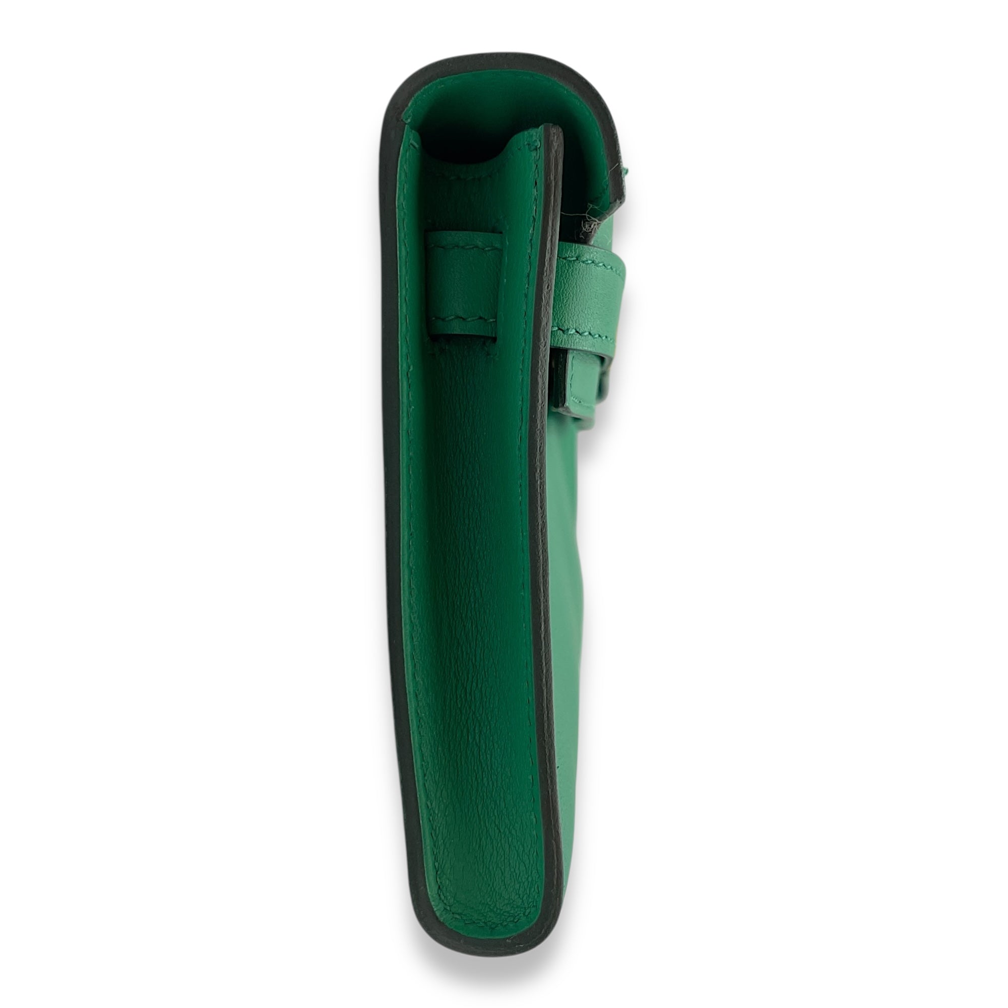 Kelly Cut Vert Vertigo in Swift, Gold hardware