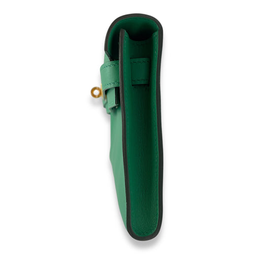 Kelly Cut Vert Vertigo in Swift, Gold hardware