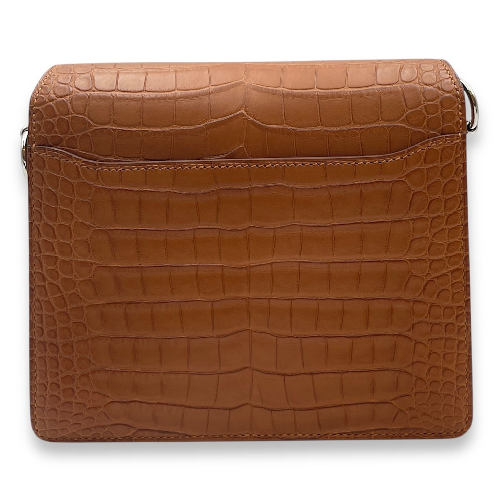 Roulis Mini Gold in Matte Alligator, Palladium hardware