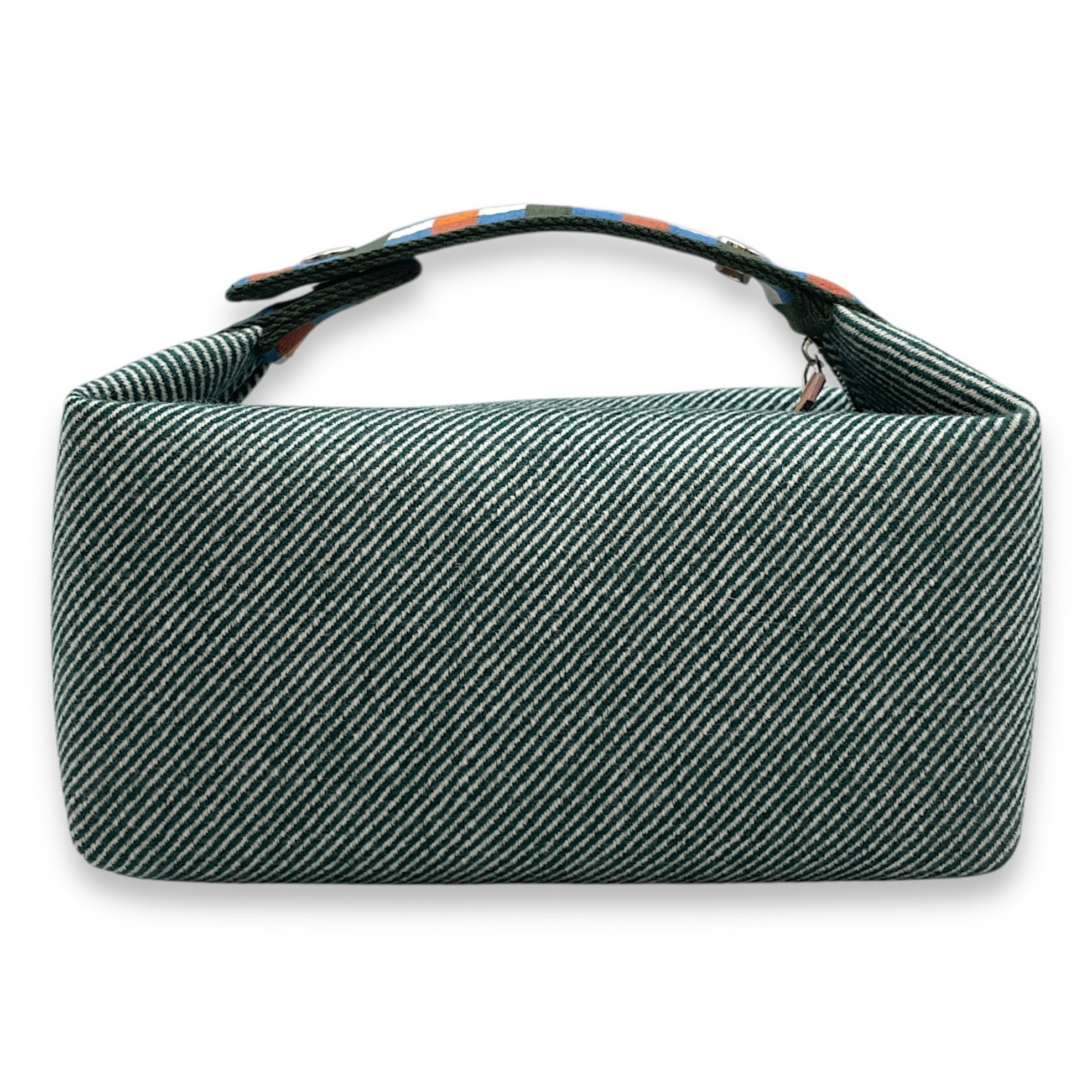 Bride a Brac PM Vert Foret Case in Toile