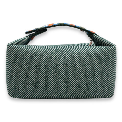 Bride a Brac PM Vert Foret Case in Toile