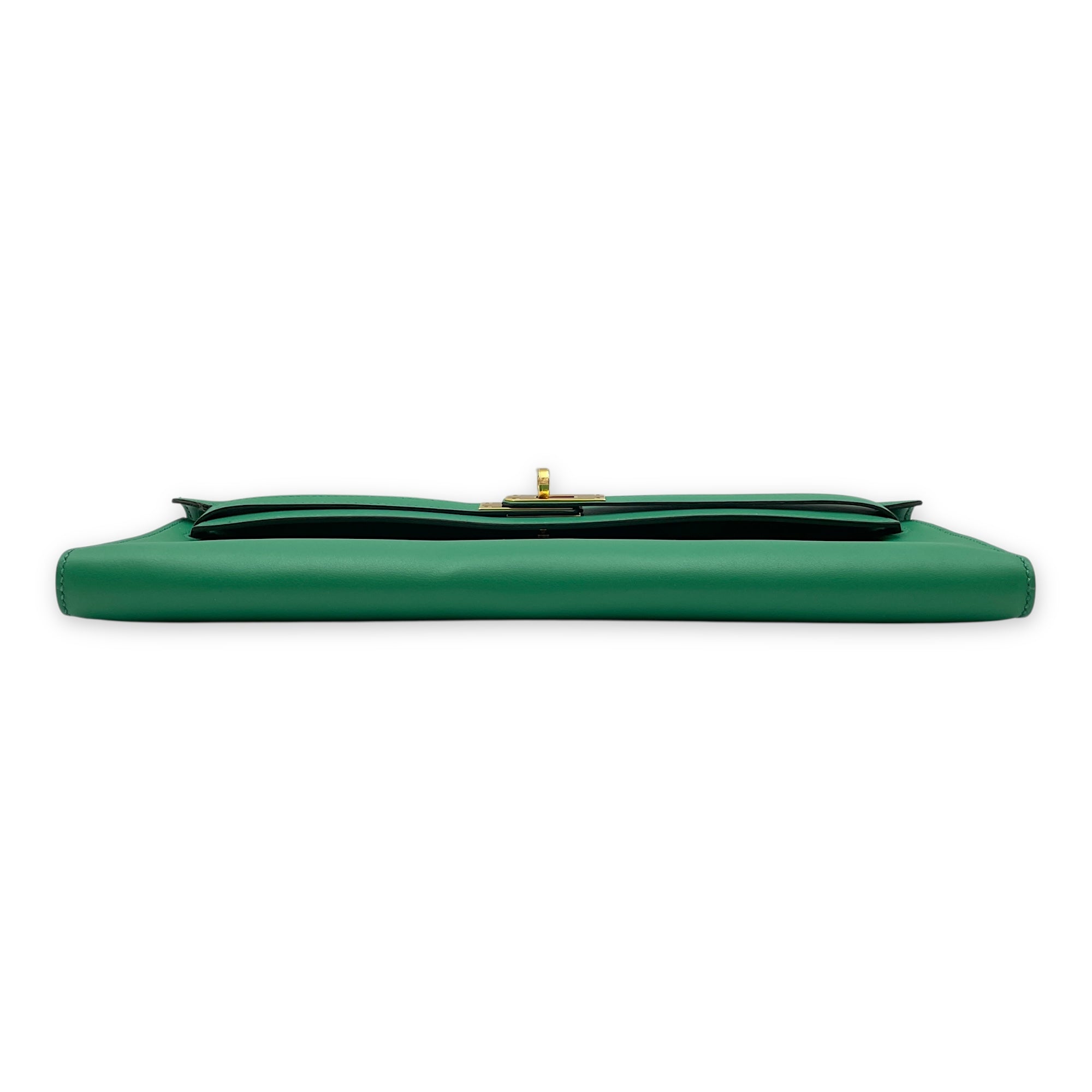 Kelly Cut Vert Vertigo in Swift, Gold hardware