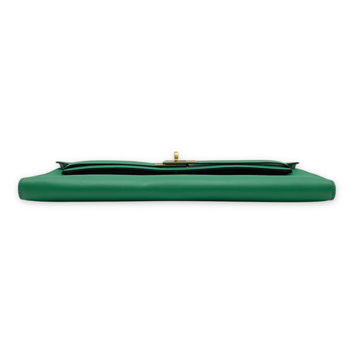 Kelly Cut Vert Vertigo in Swift, Gold hardware