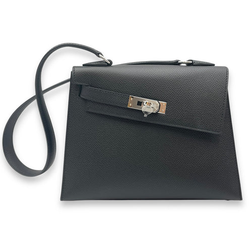 Sellier Kelly Desordre 20 Black in Epsom, Palladium hardware