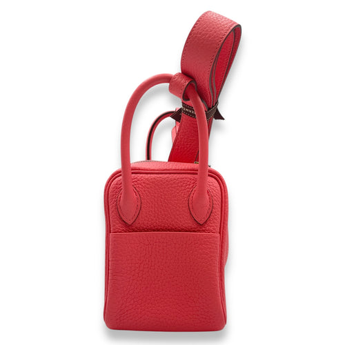 Lindy Mini Rose Azalea in Clemence, Palladium hardware