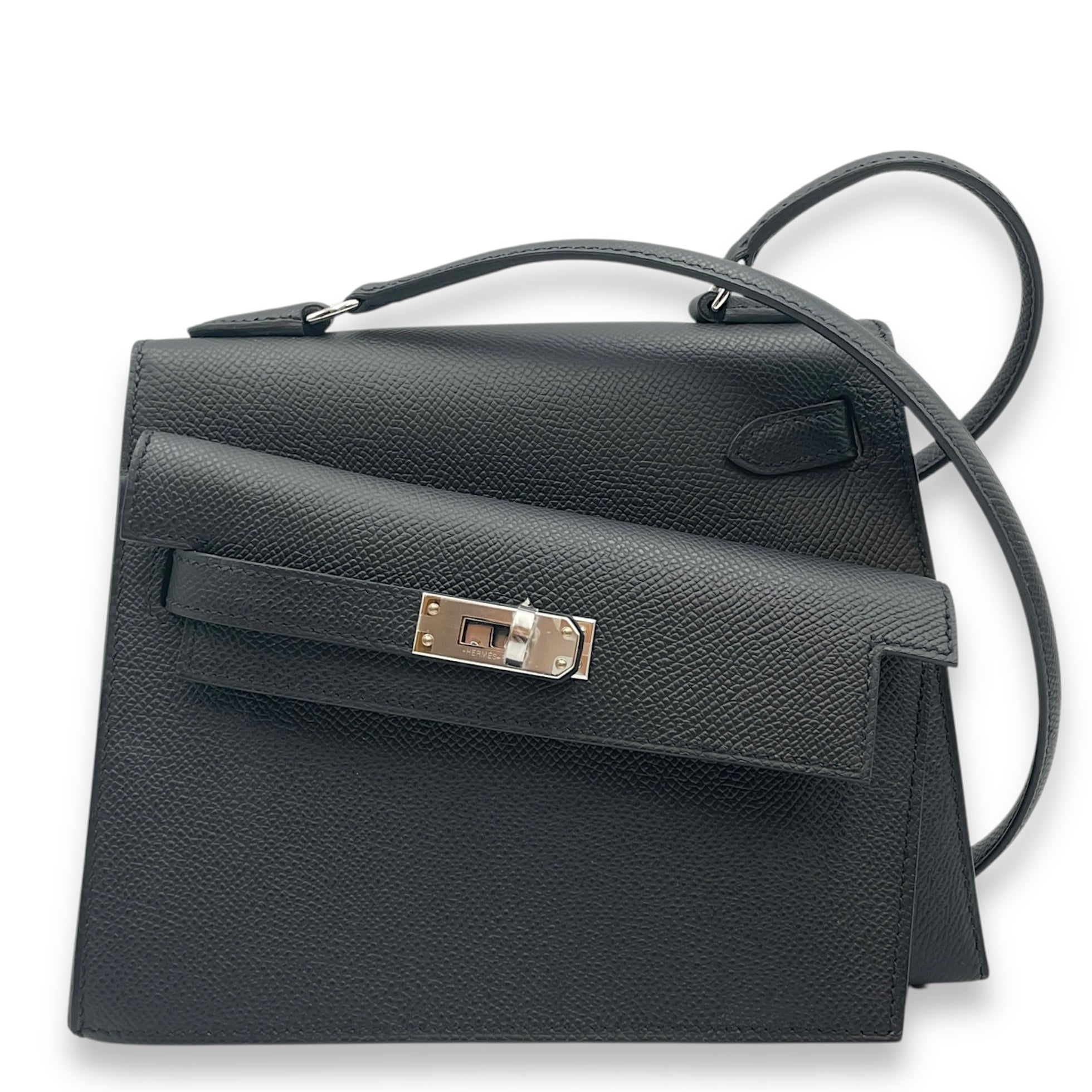 Sellier Kelly Desordre 20 Black in Epsom, Palladium hardware
