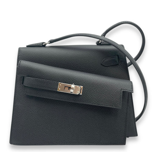 Sellier Kelly Desordre 20 Black in Epsom, Palladium hardware
