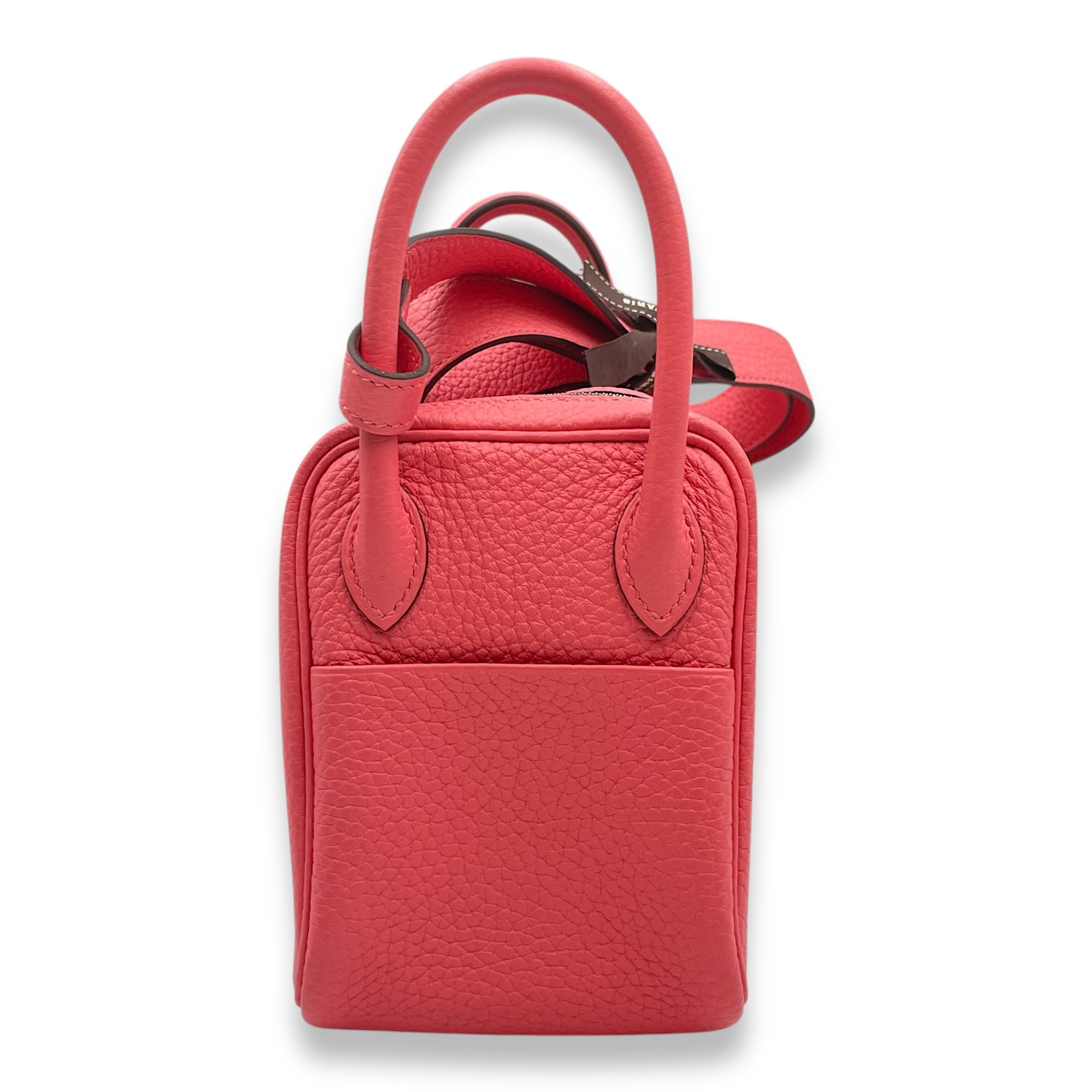 Lindy Mini Rose Azalea in Clemence, Palladium hardware