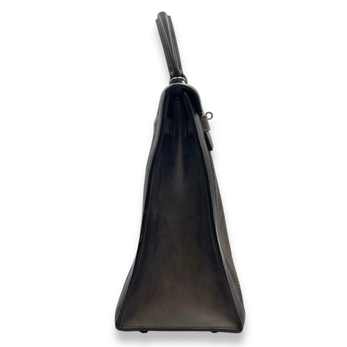 HSS Sellier Kelly 35 Brown in Barenia/Crinoline, Ruthenium hardware