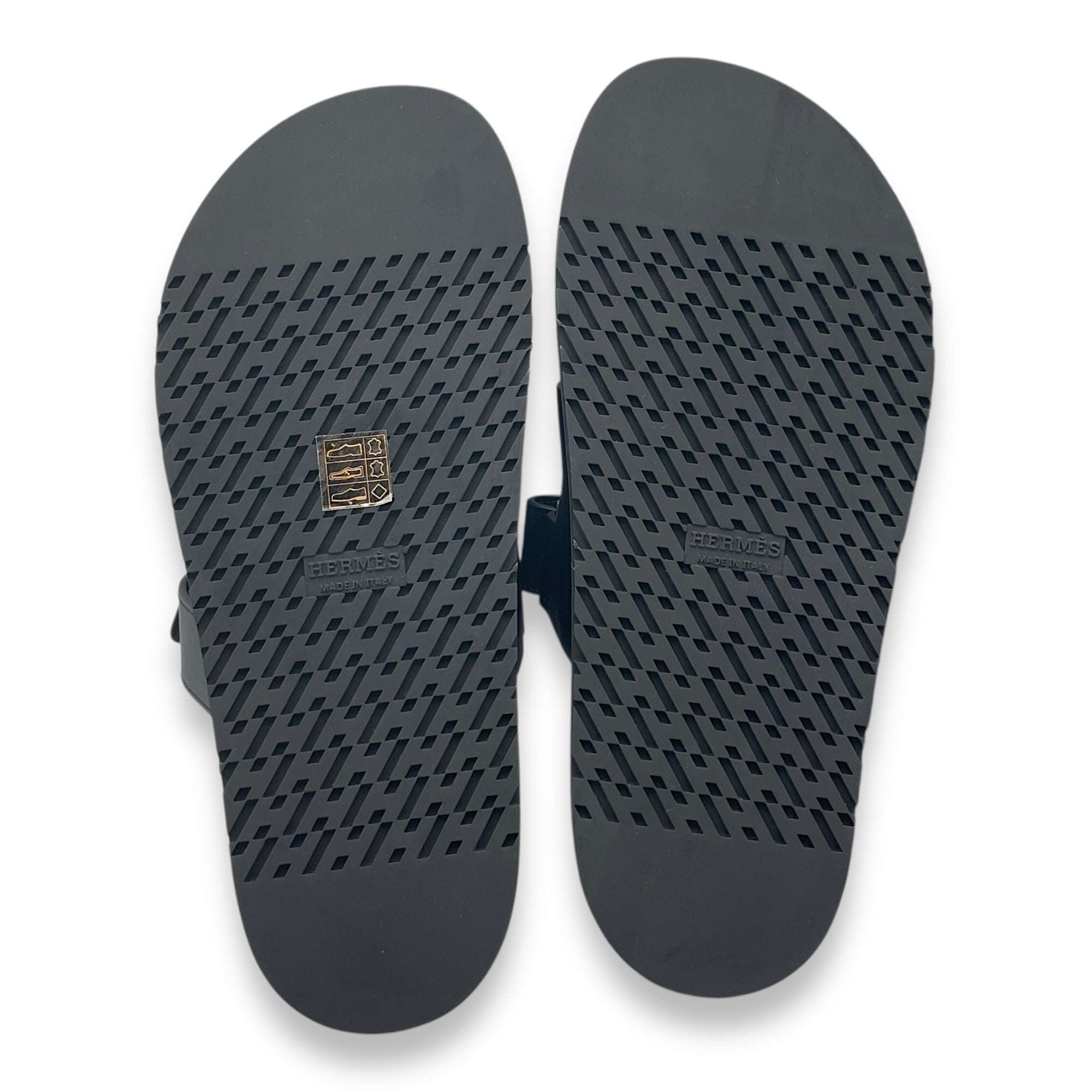 Chypre 38.5 Black Sandal in Calfskin
