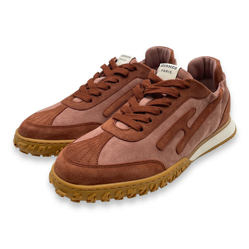 Jet 38 Rose Antique/Rouge Sepia Sneaker in Suede Leather