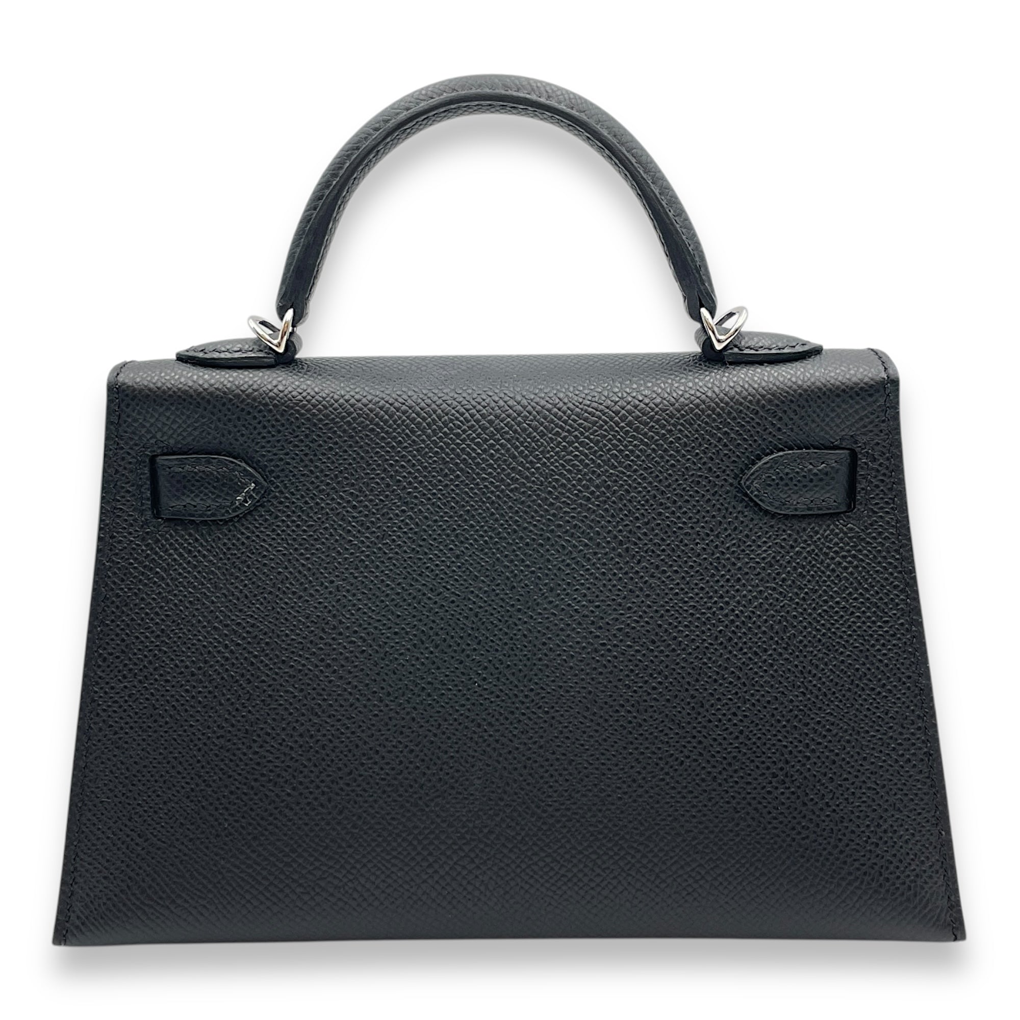 Sellier Kelly 20 Black in Epsom, Palladium hardware