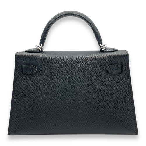 Sellier Kelly 20 Black in Epsom, Palladium hardware