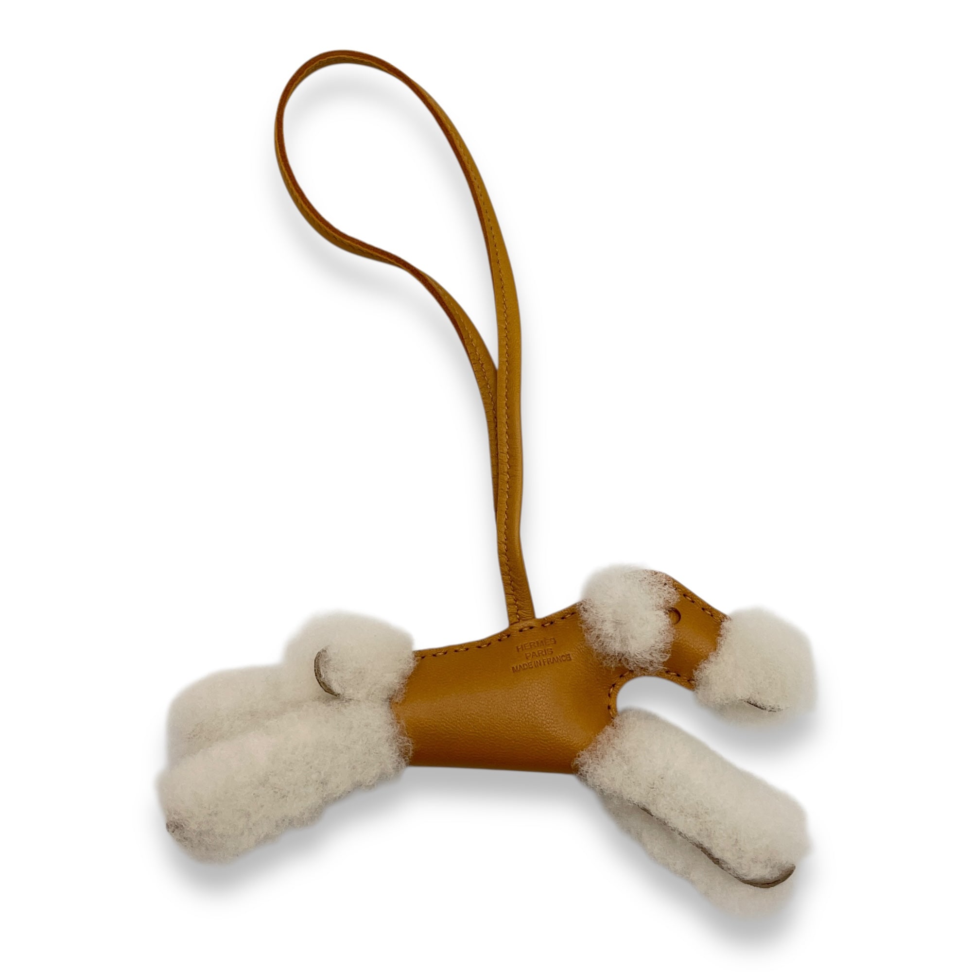 Buddy Sesame Charm in Agneau/Merinos Wool