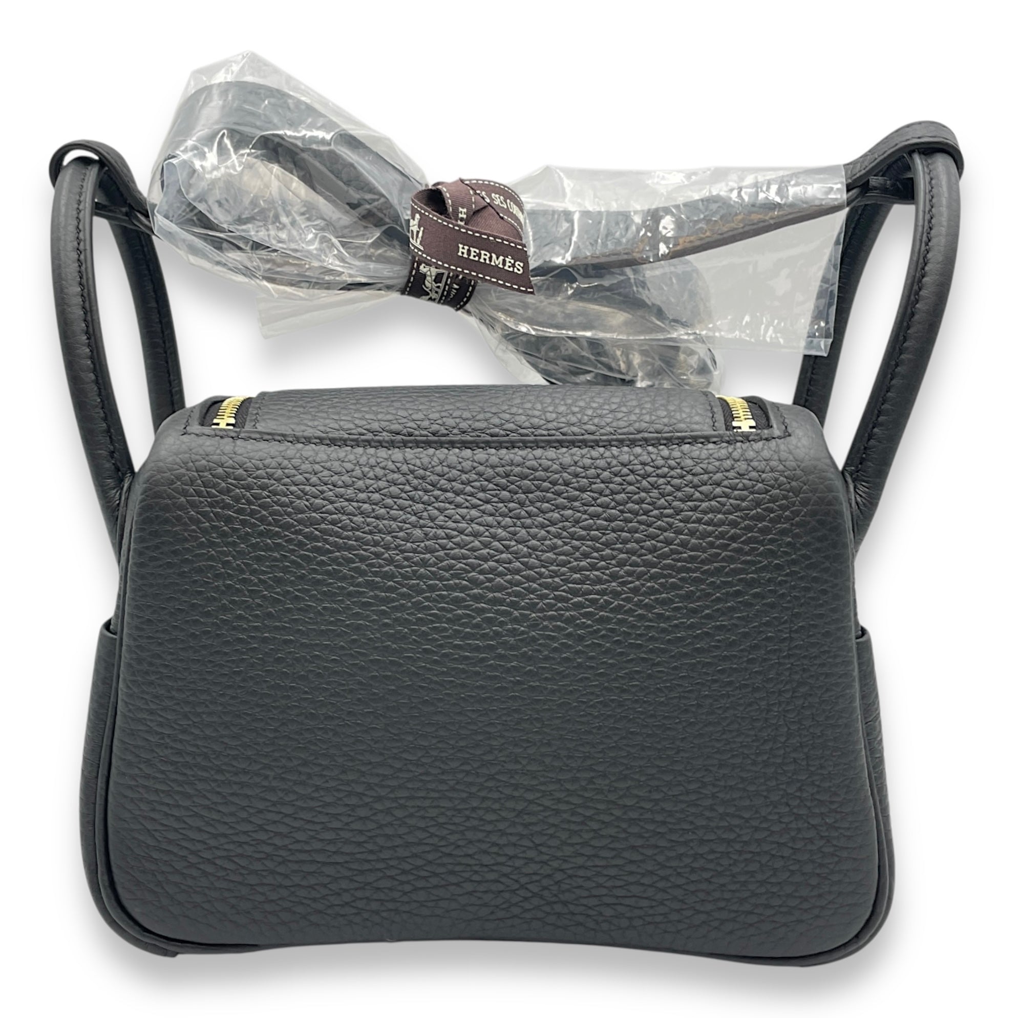 Lindy II Mini Black in Clemence, Gold hardware