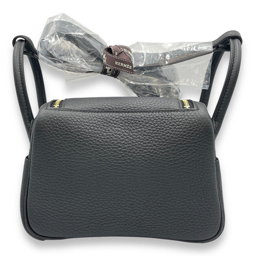 Lindy II Mini Black in Clemence, Gold hardware
