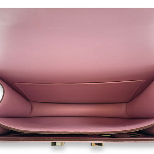 Constance Mirror 18 Mauve Sylvestre in Epsom, Palladium hardware
