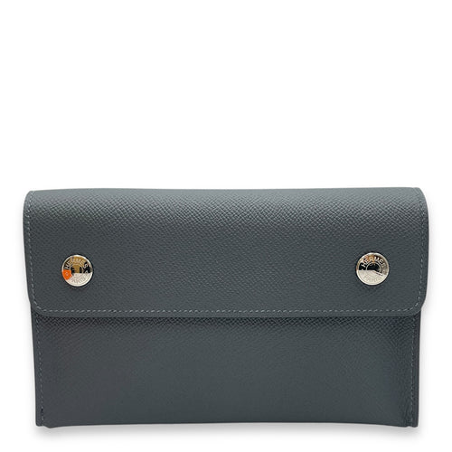Hermesnap Gris Misty in Epsom, Palladium hardware