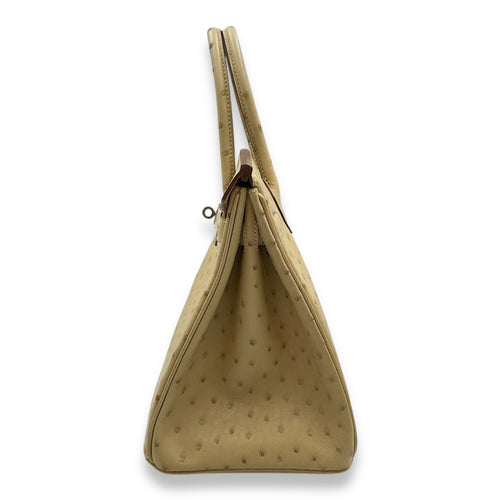 Birkin 30 Parchemin in Ostrich, Palladium hardware
