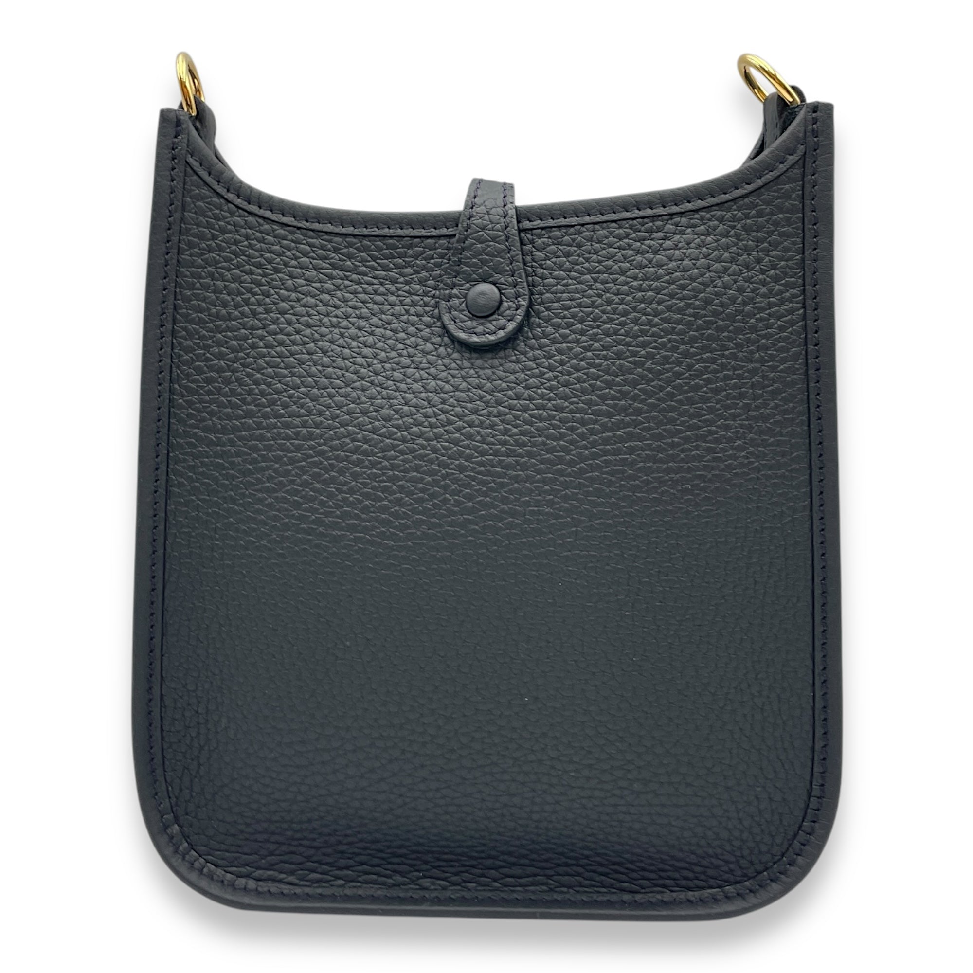 Evelyne Mini Black in Clemence, Gold hardware