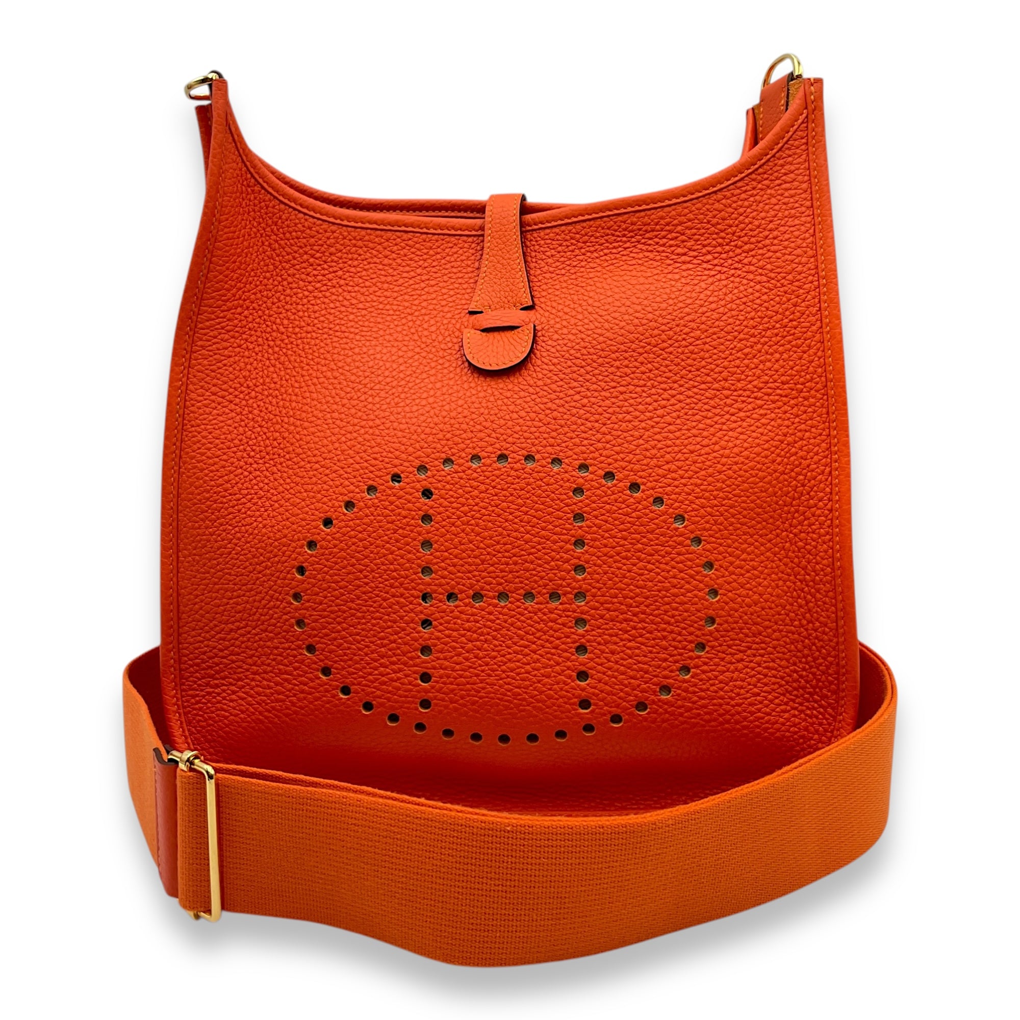 Evelyne III PM Feu in Clemence, Gold hardware