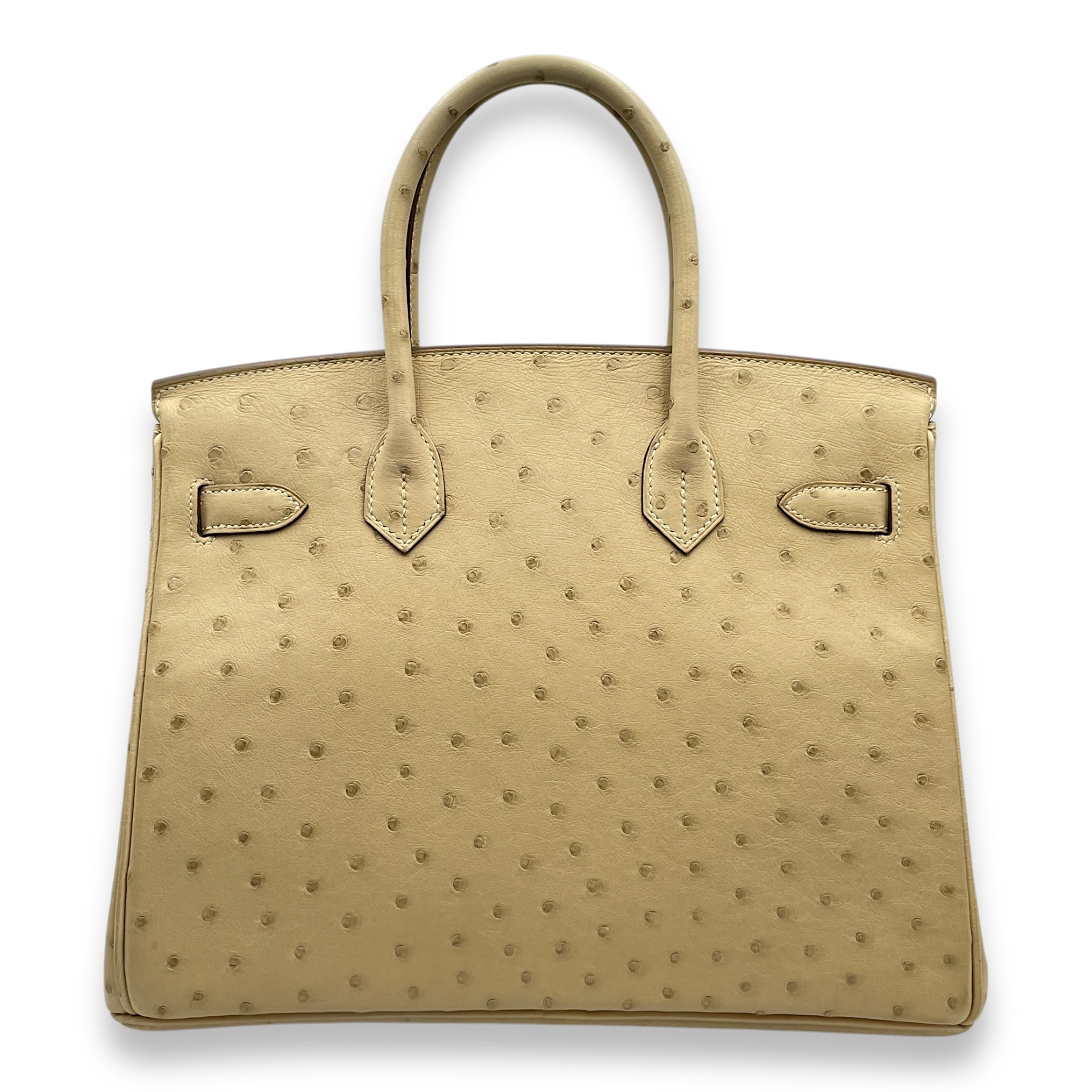 Birkin 30 Parchemin in Ostrich, Palladium hardware
