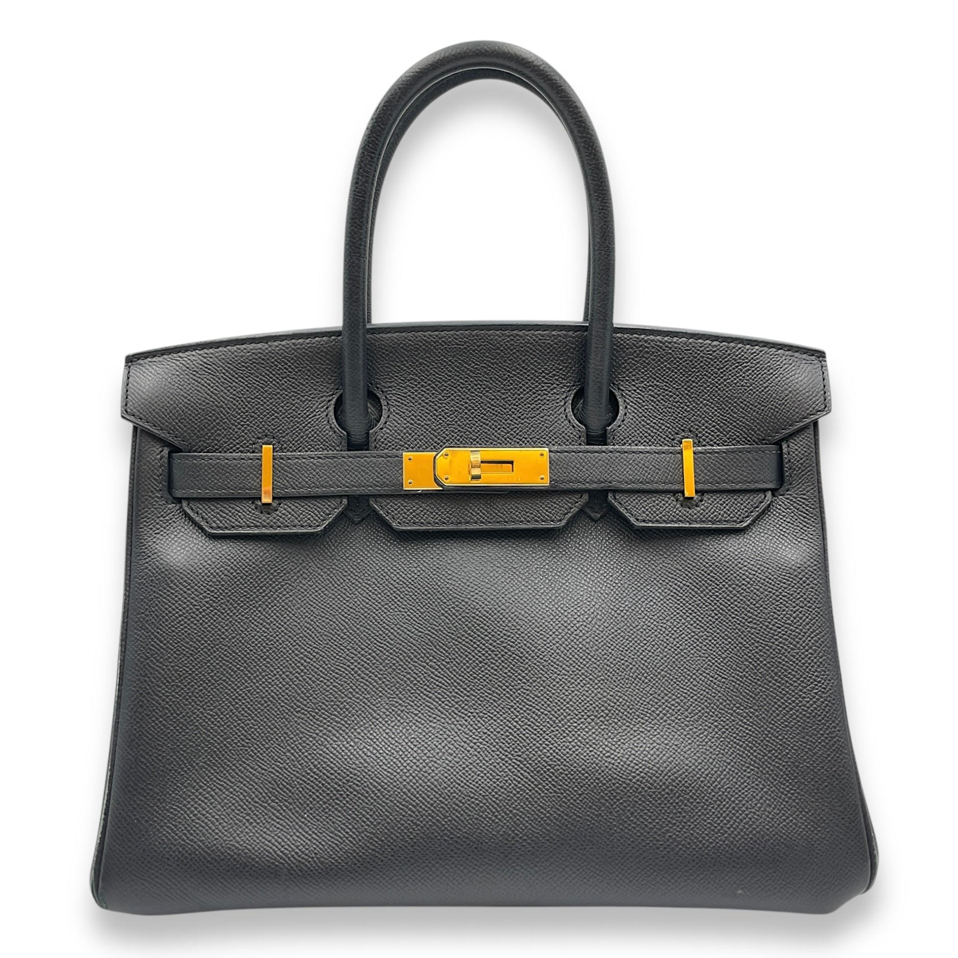 Birkin 30 Black in Epsom, Gold hardware